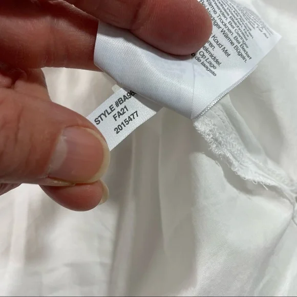 New J Crew Puff Sleeve Cotton Poplin Top Blouse White Small - Picture 7 of 8